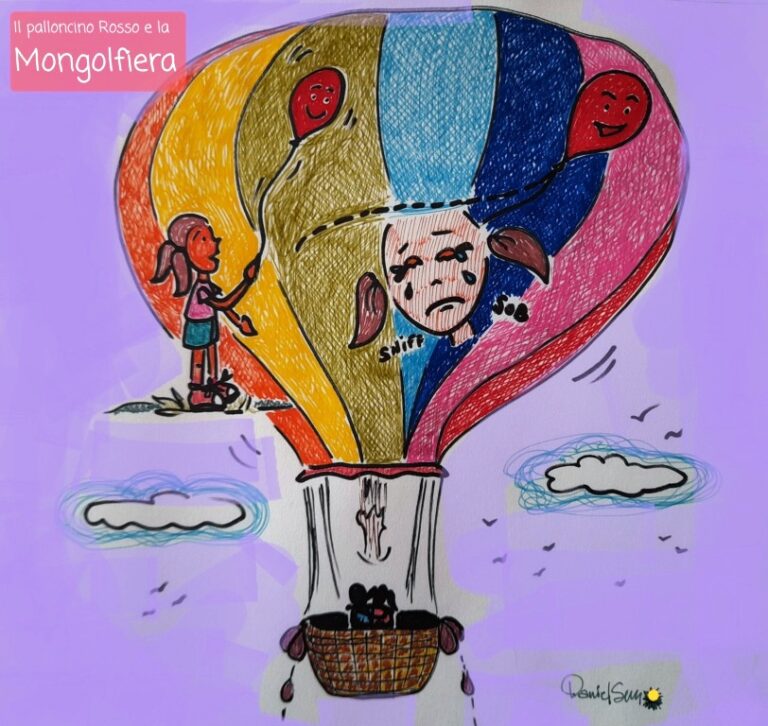 il palloncino rosso e la mongolfiera