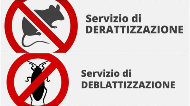 Siderno: Calendario derattizzazione e deblattizzazione