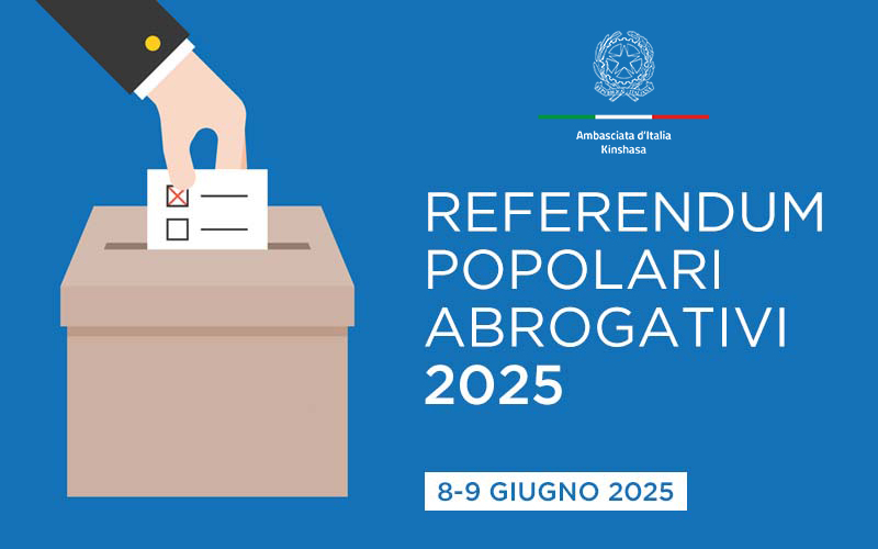 Siderno: Avviso Referendum abrogativi 8 e 9 giugno 2025