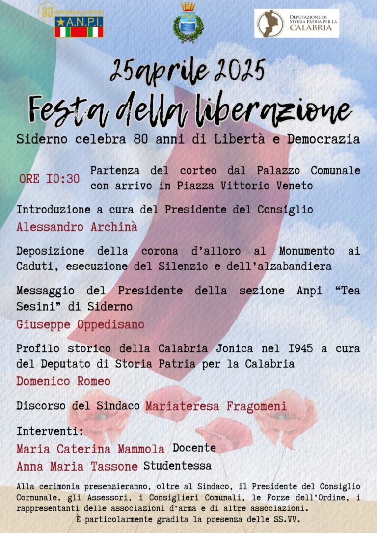 Siderno: Celebrazioni 25 aprile 25