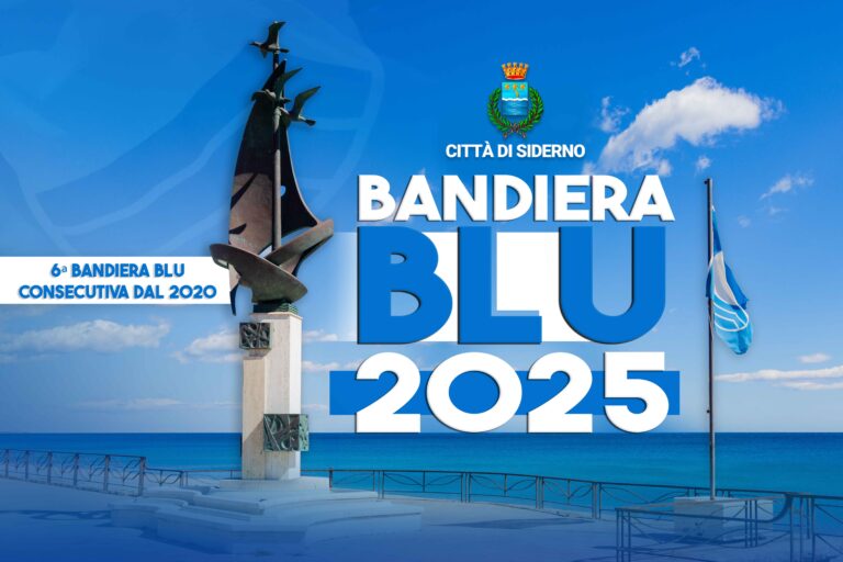 La Città di Siderno è Bandiera Blu per il sesto anno consecutivo