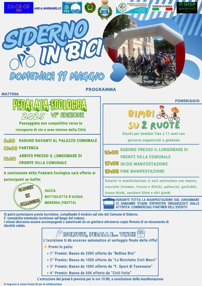 "Siderno in bici", è ancora possibile iscriversi on line