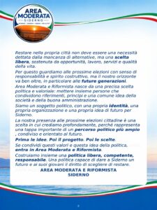 Perché scegliere Area Moderata e Riformista